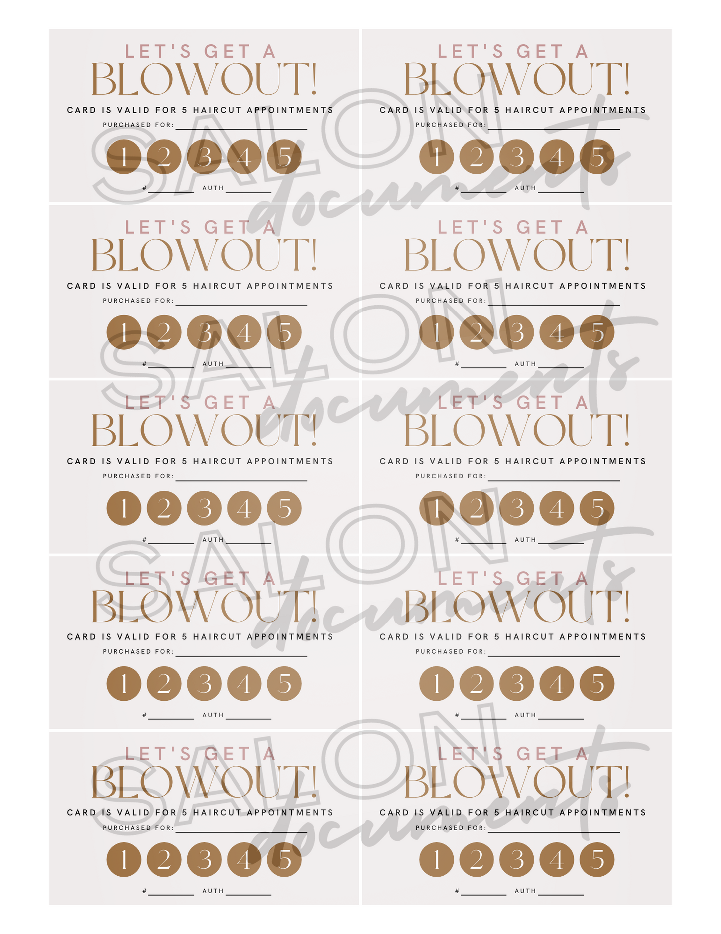 Bohemian Vibe: Blowout 5 Appointments