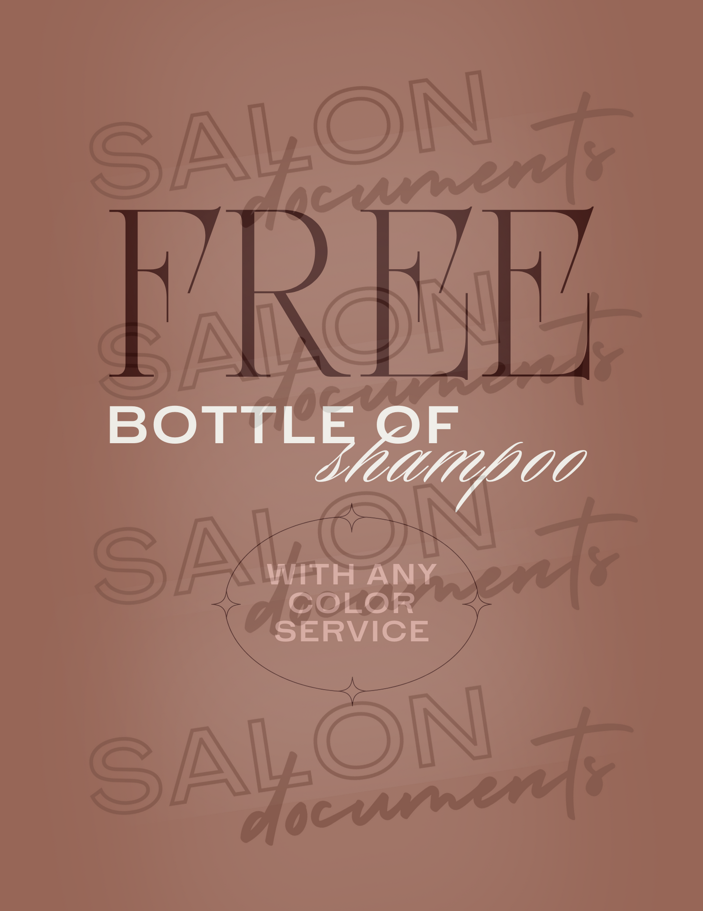 Luxe Vibe: Free Bottle of Shampoo