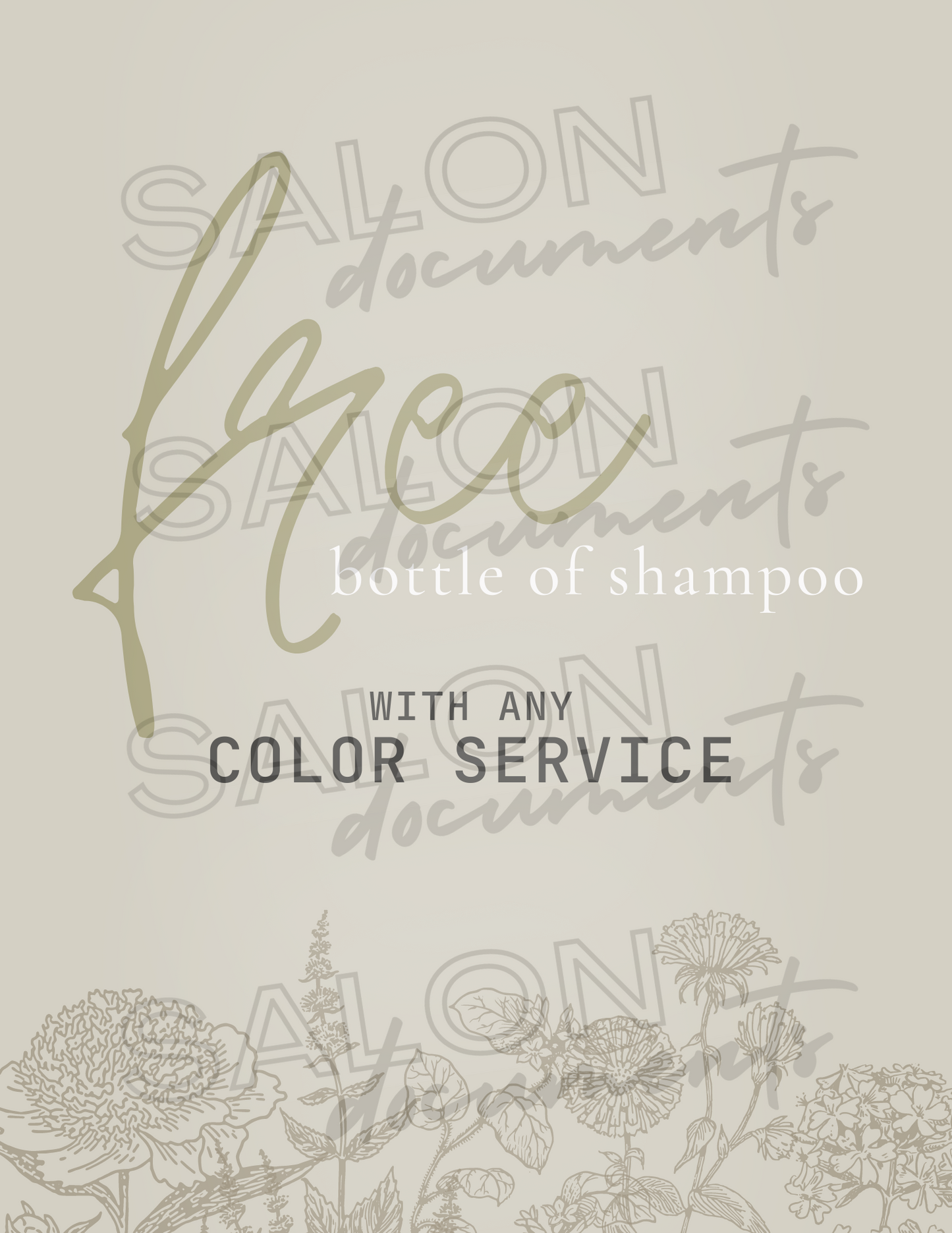 Naturalist Vibe: Free Bottle of Shampoo