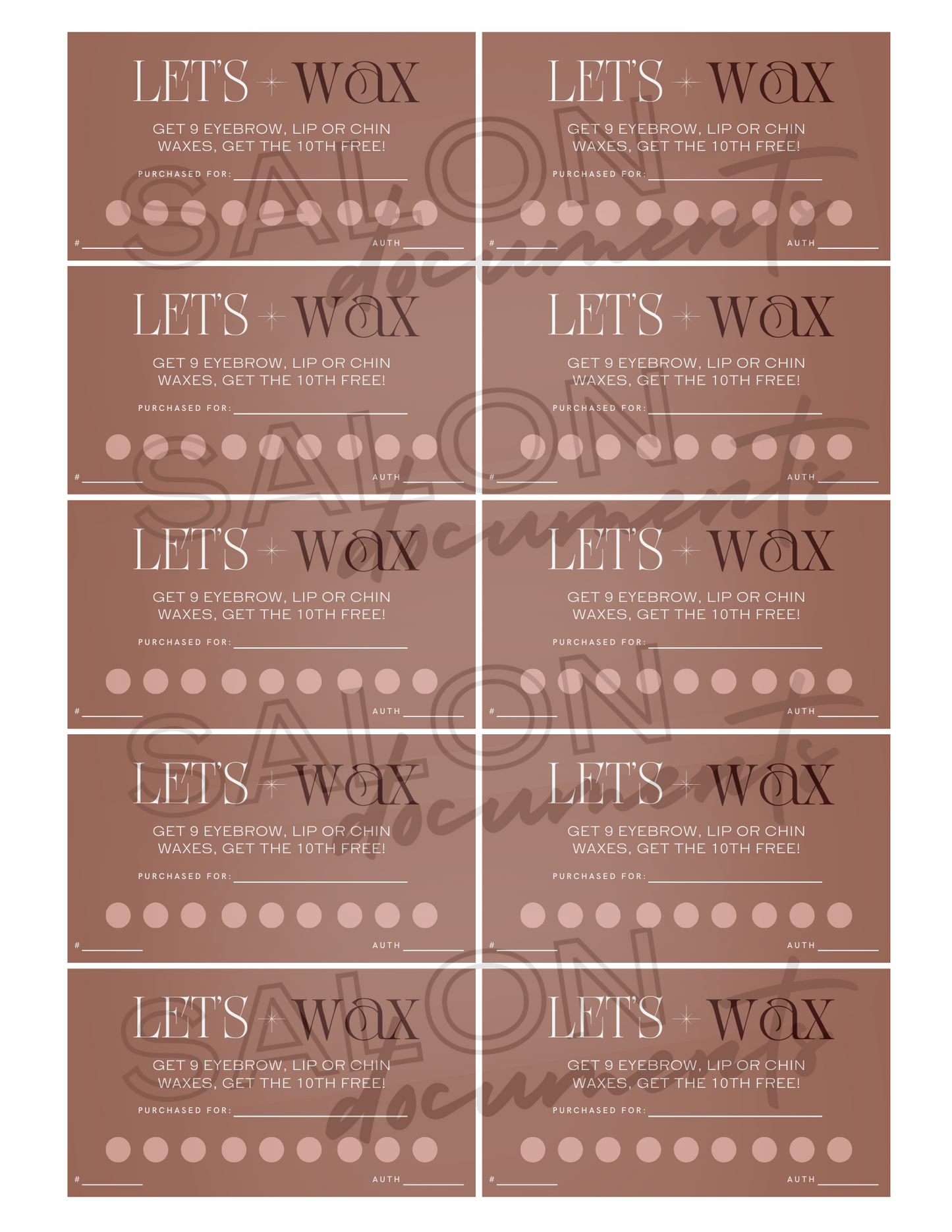 Luxe Vibe: Let's Wax 9 Appointments