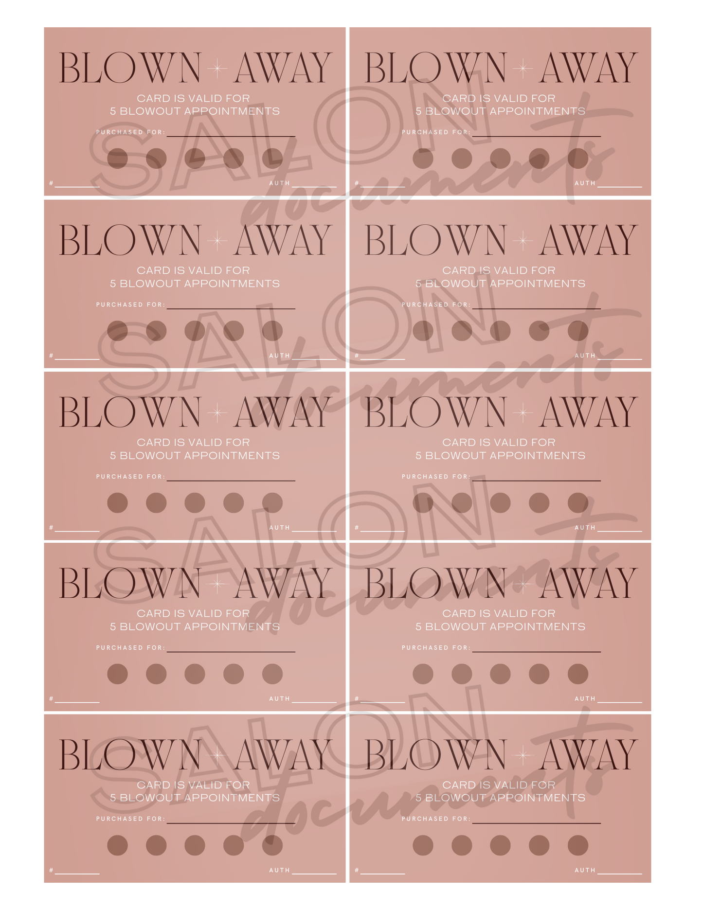 Luxe Vibe: Blowout 5 Appointments