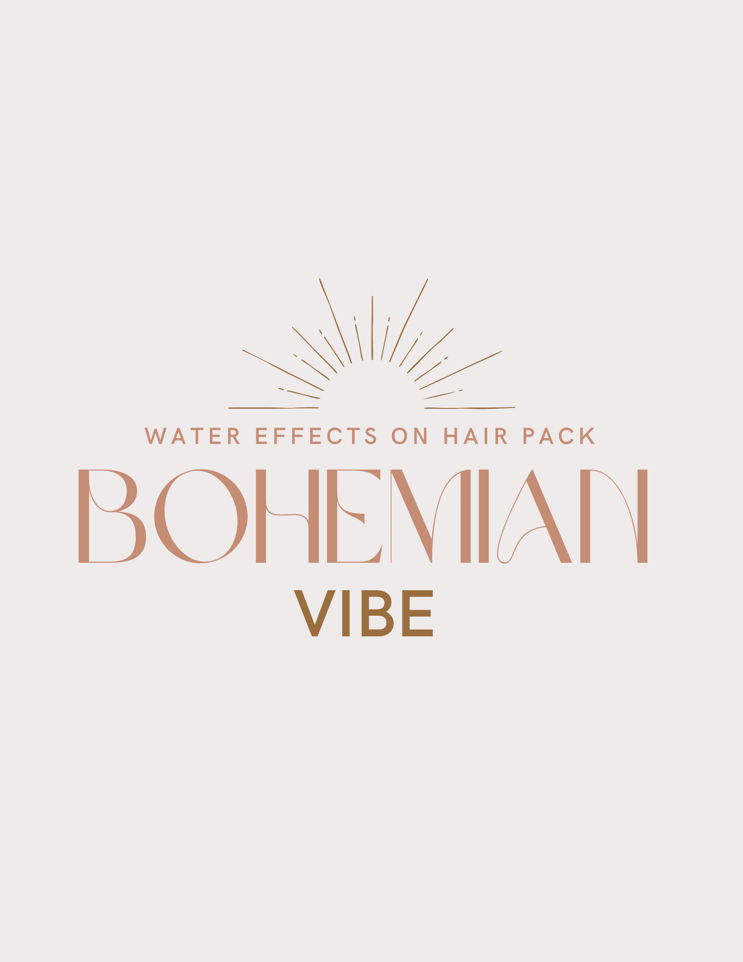 Water Effects On Hair: Boho Vibe
