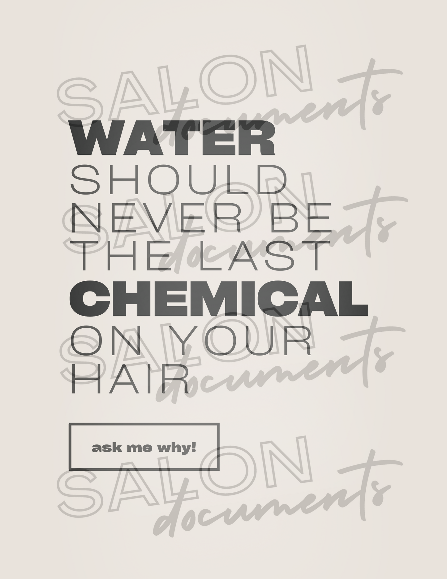 Water Effects On Hair: Minimal Vibe
