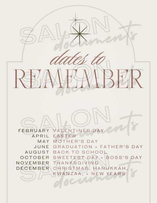Luxe Vibe: Dates to Remember