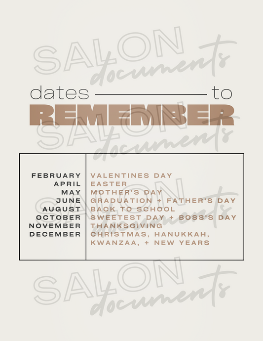 Minimal Vibe: Dates to Remember