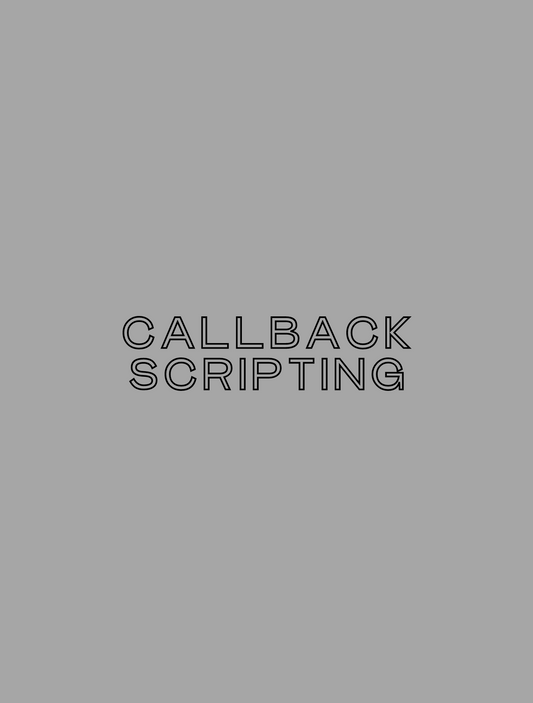 Callback Scripting