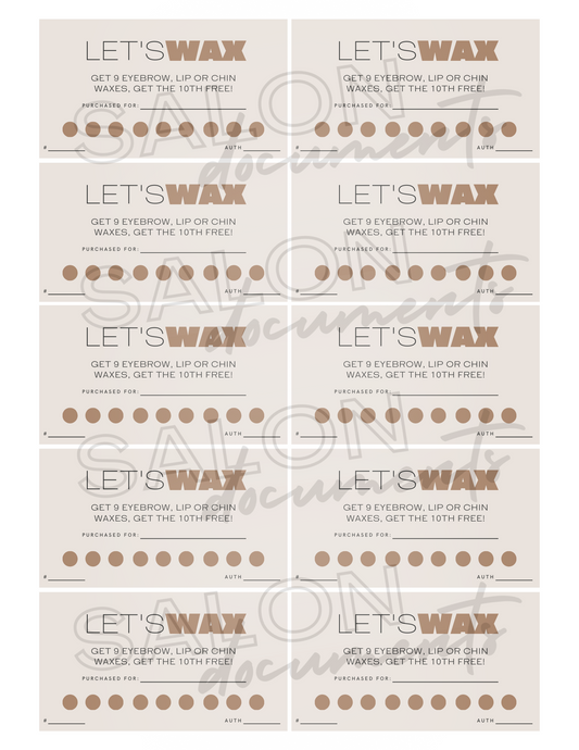 Minimal Vibe: Let's Wax 9 Appointments